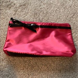 Lancôme Pink Satin Makeup Bag